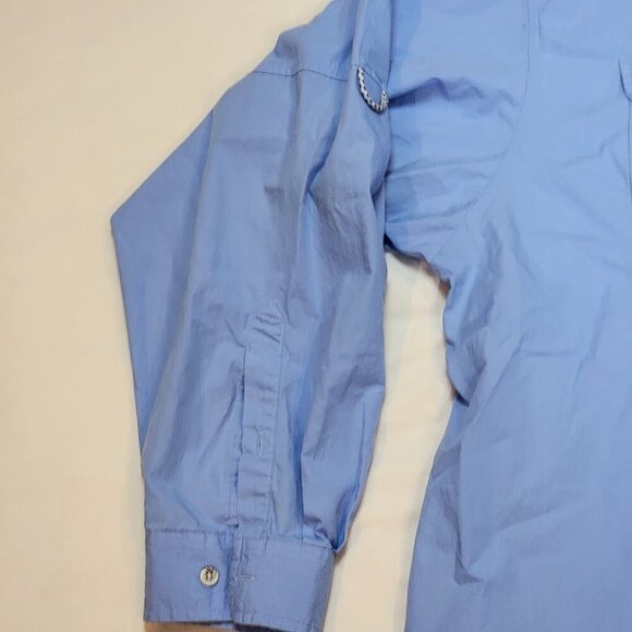 Columbia Bonehead Fishing Shirt 4XL Long Sleeve Light Blue - Picture 7 of 12